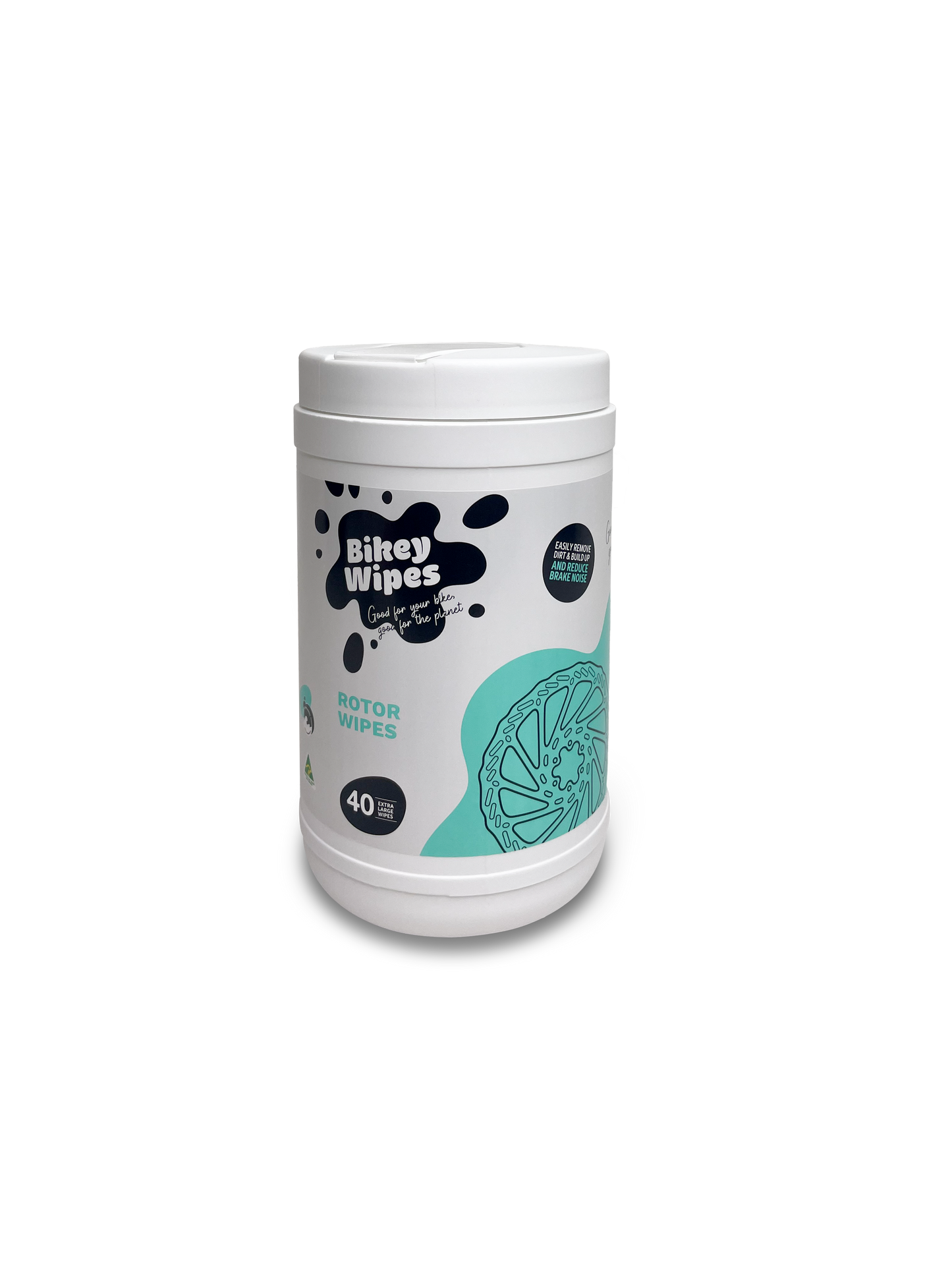 Bikey Wipes Rotor Wipes – 40 Tücher – Schachtel mit 12 Stück